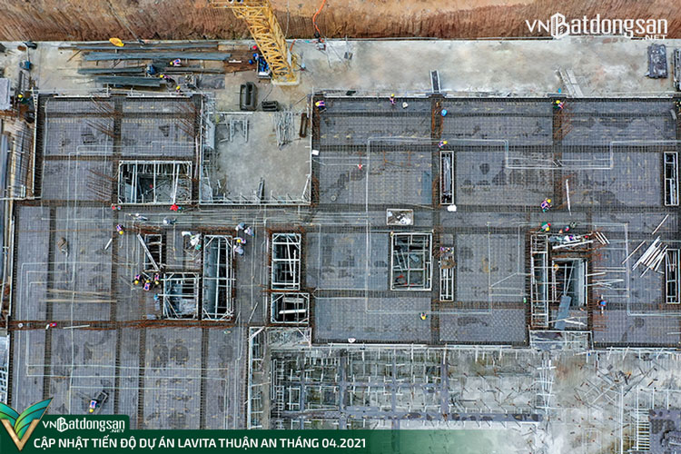 Hình ảnh tổng thể Block C - Tiến độ Lavita Thuận An