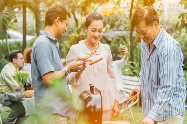 Khu BBQ ngoài trời