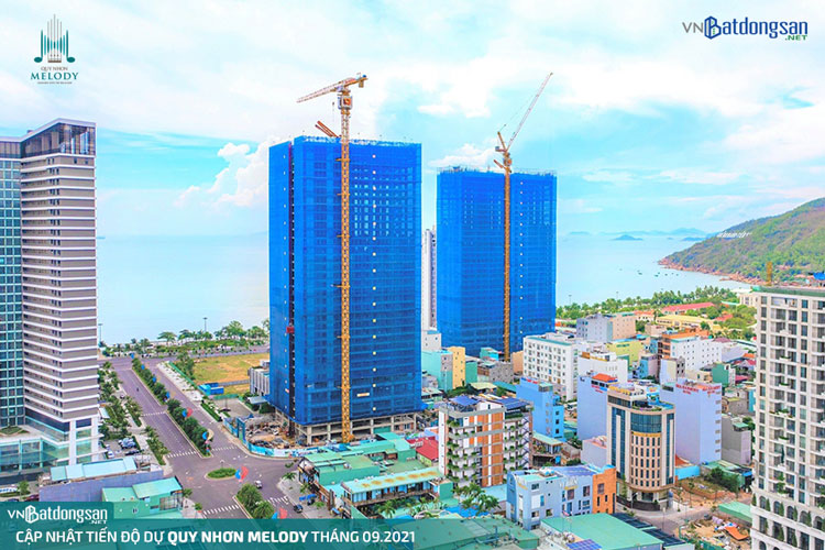 Cập nhật tiến độ dự án Quy Nhon Melody tháng 09/2021 - Ảnh 2